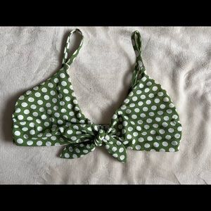 Aerie green polka dot bikini
